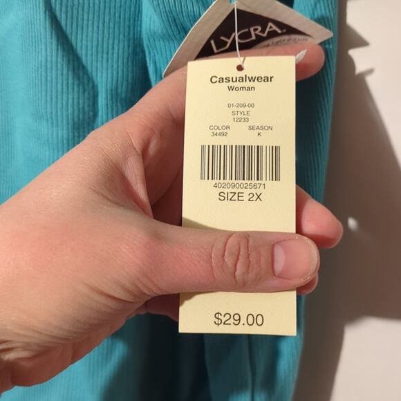 NWT Valerie Stevens Light Blue Tank Top – 2X! 💙 0124 - Picture 4 of 8